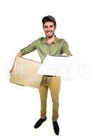 Postman holding clipboard