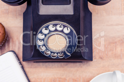 Land line on table