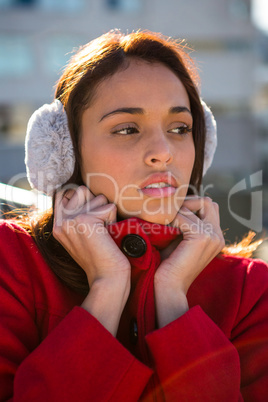 Calm women in the cold