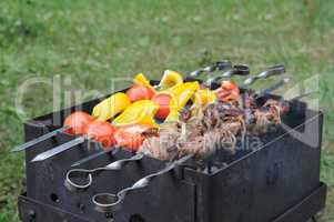 roasted meat with vegetable