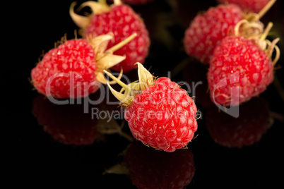 Fresh raspberries