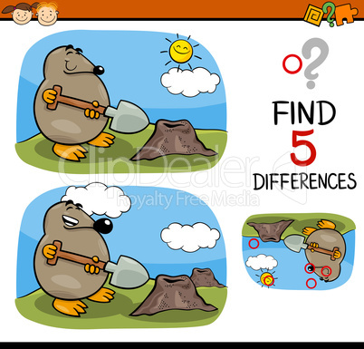 find differences task
