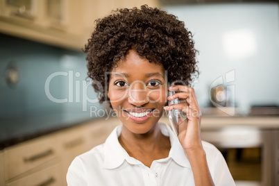 Attractive woman on a phone call