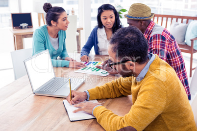 Business people working in creative office