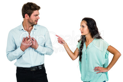 Couple arguing