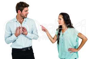 Couple arguing