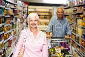 Happy senior woman smiling at camera