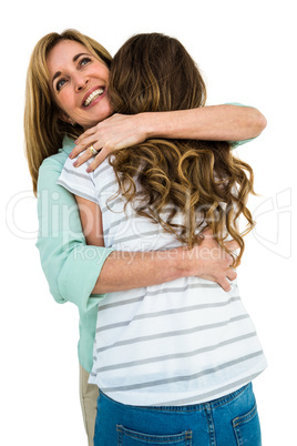 Mother comfort her daughter