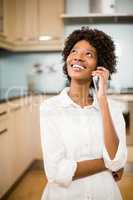 Attractive woman on a phone call