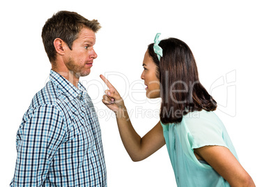 Couple arguing with each other