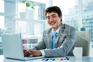 Portrait of smiling asian businessman