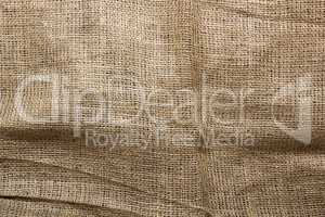 Background of burlap for packaging