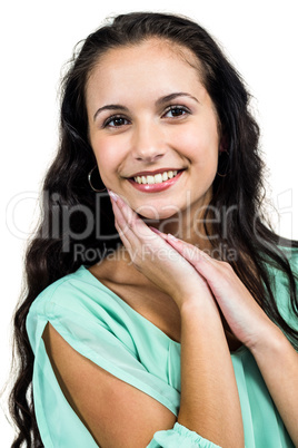 Smiling woman posing for camera