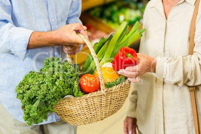 Senior couple doing some shopping together