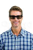 Portrait of handsome man wearing sunglasses