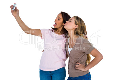 Two girls taking a selfie