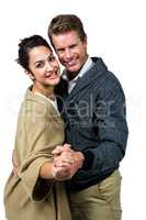 Portrait of happy affectionate couple dancing