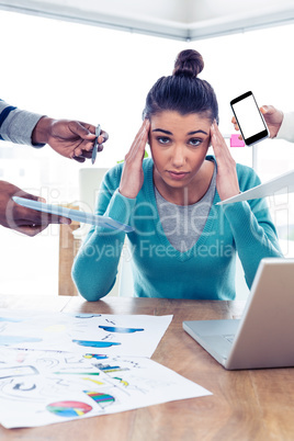 Portrait of frustrated businesswoman Portrait of frustrated businesswoman