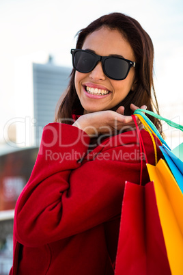 Girl doing her shopping
