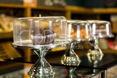 Muffins at the bakery store