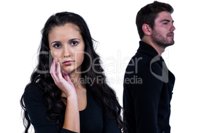 Couple not talking after argument