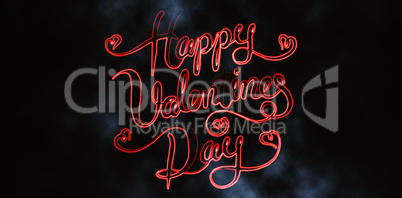 Composite image of happy valentine day