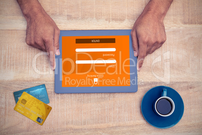 Composite image of credit card