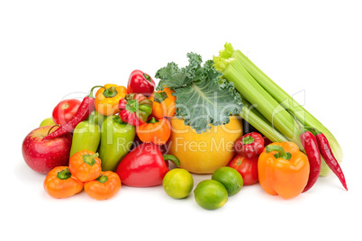 Assortment fresh fruit and vegetables