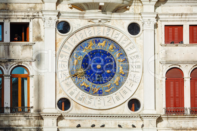 Astrological clock at Torre dell'Orologio in Venice