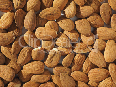 Almonds dried fruit