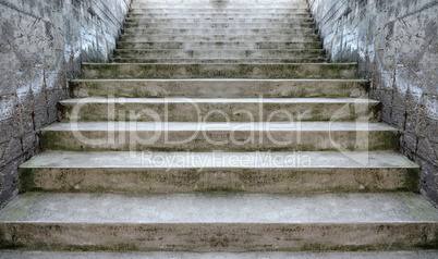 Concrete stairway perspective