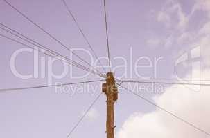 Telecommunications pole vintage