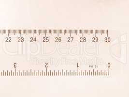 Imperial and metric ruler vintage