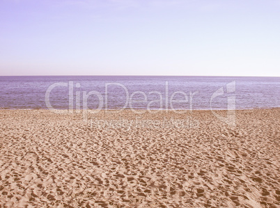 Retro looking Beach shore Retro looking Beach shore