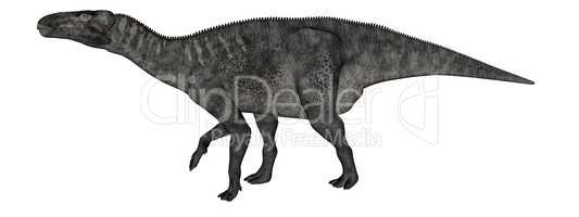 Iguanodon dinosaur walking - 3D render