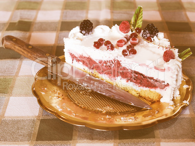 Retro looking Pie cake