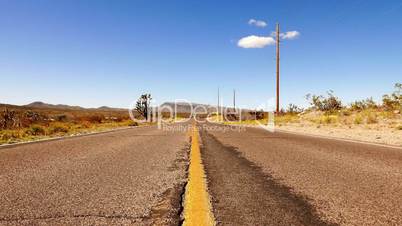 Endless road Nevada desert