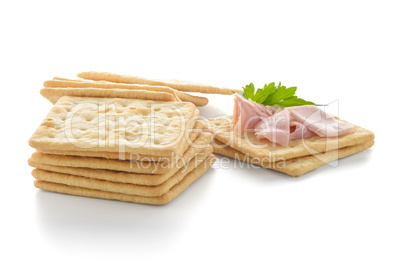 Crackers with Ham