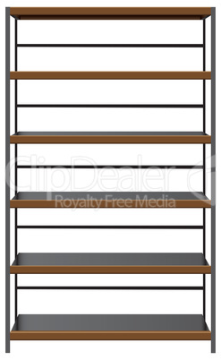 Industrial shelving, with steel shelves