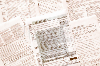 Tax forms vintage