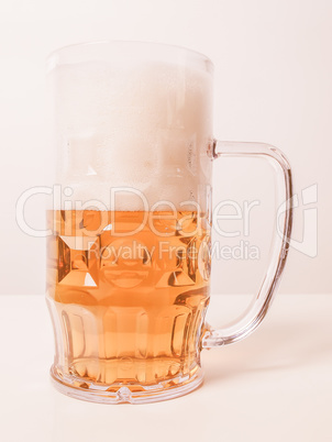 Lager beer glass vintage