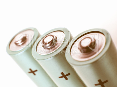 Batteries cells vintage