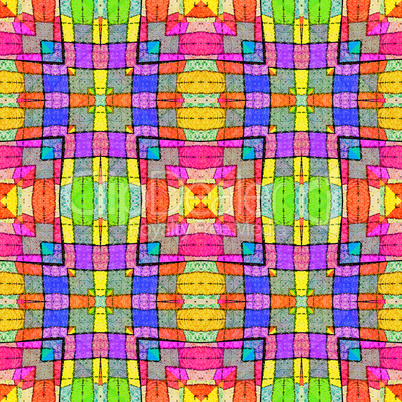Multicolored Complex Geometric Seamless Pattern
