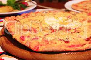 tasty appetizing pizza