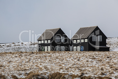 Typical houses in Iceland