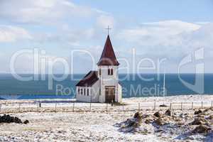 Church of Hellnar at the peninsula Snaefellsness, Iceland