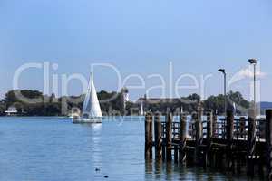 Isle of Frauenchiemsee in Bavaria, Germany