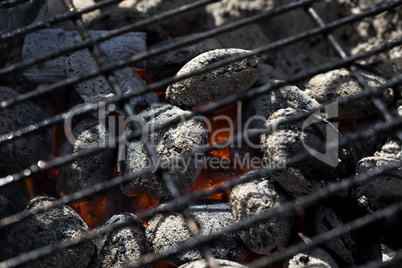Closeup of a grill