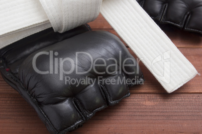 Leather Gloves for fighting without rules
