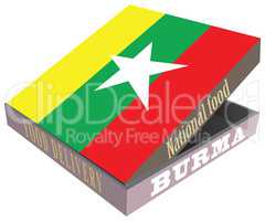 Symbolic box for delivery of food Burma